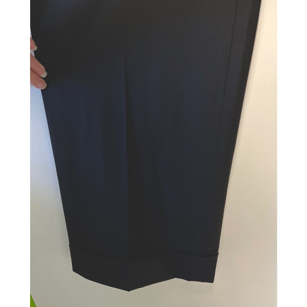 NEW VTG Talbots Black Wool Blend Pants 20W Plus Size Fabric Made Italy Classic - Picture 2 of 14